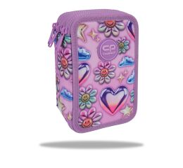 Penál 3 zipy Jumper Balloons - vybavený